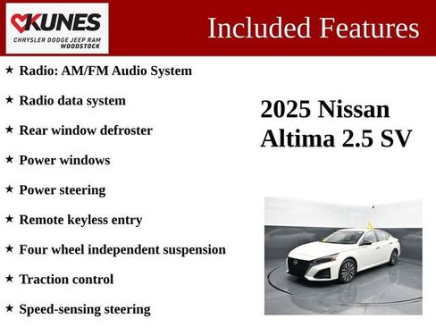Used 2025 Nissan Altima 2.5 SV FWD image 3