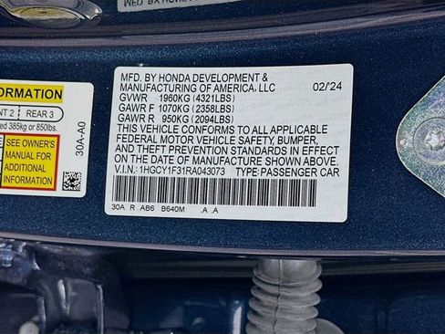 Used 2024 Honda Accord EX image 30