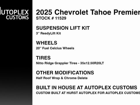 Used 2025 Chevrolet Tahoe Premier w/ Sun And Tow Package image 2