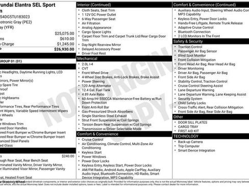 Used 2026 Hyundai Elantra SEL Sport Premium FWD image 33