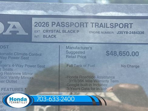 New 2026 Honda Passport TrailSport image 39