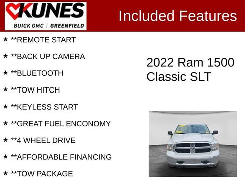 Used 2022 RAM 1500 Classic SLT AWD/4WD image 2