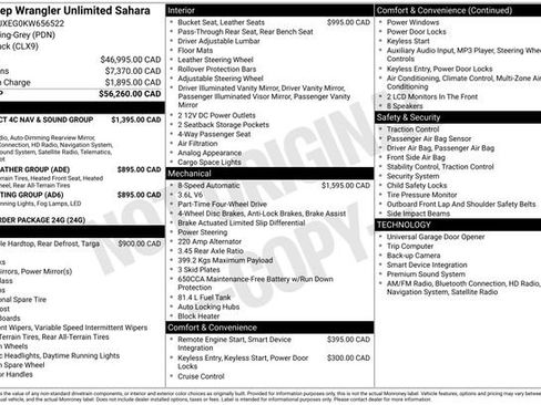 Used 2019 Jeep Wrangler Unlimited Sahara w/ Uconnect 4C Nav & Sound Group image 37