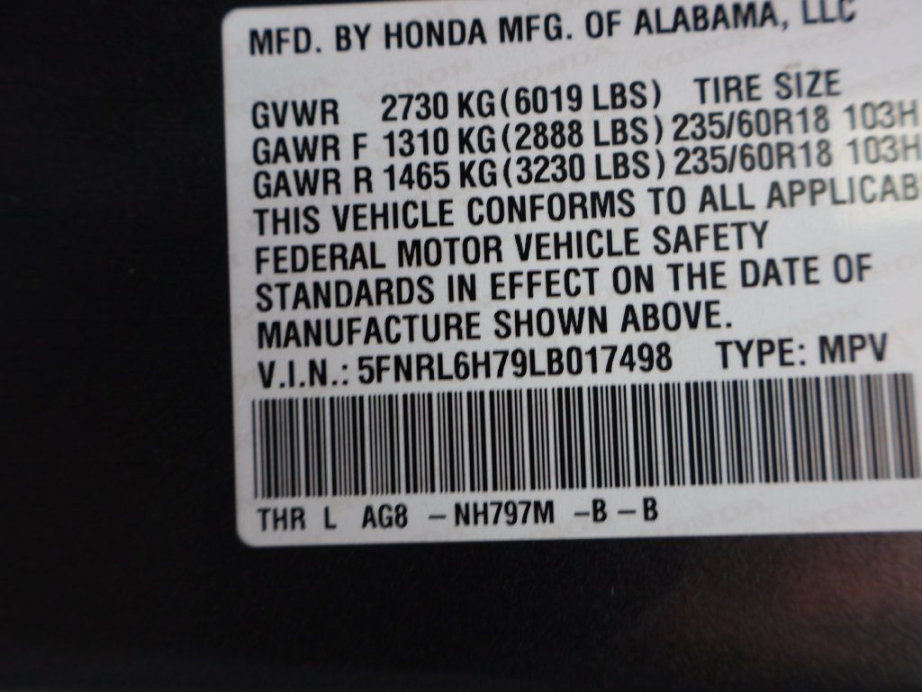 Certified 2020 Honda Odyssey EX-L image 35