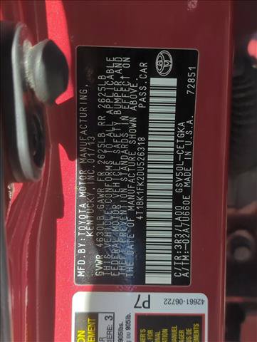 Used 2013 Toyota Camry XLE FWD image 25