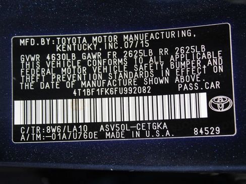 Used 2015 Toyota Camry XLE w/ Moonroof Package FWD image 66