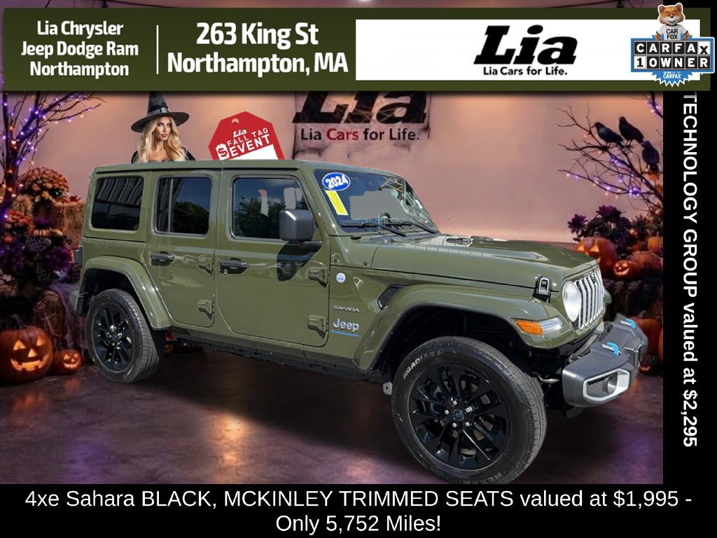 Certified 2024 Jeep Wrangler Unlimited Sahara w/ Technology Group AWD/4WD image 1