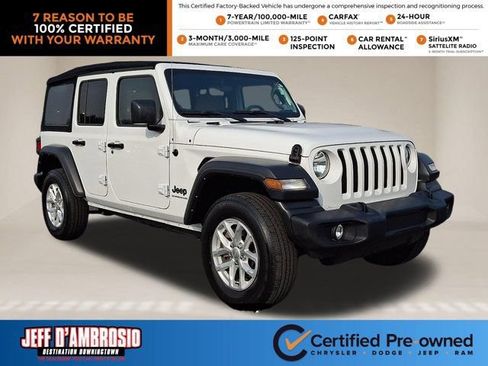 Certified 2023 Jeep Wrangler Unlimited Sport AWD/4WD image 1