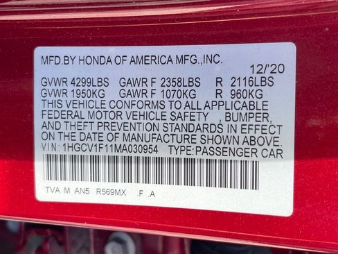 Used 2021 Honda Accord LX image 13