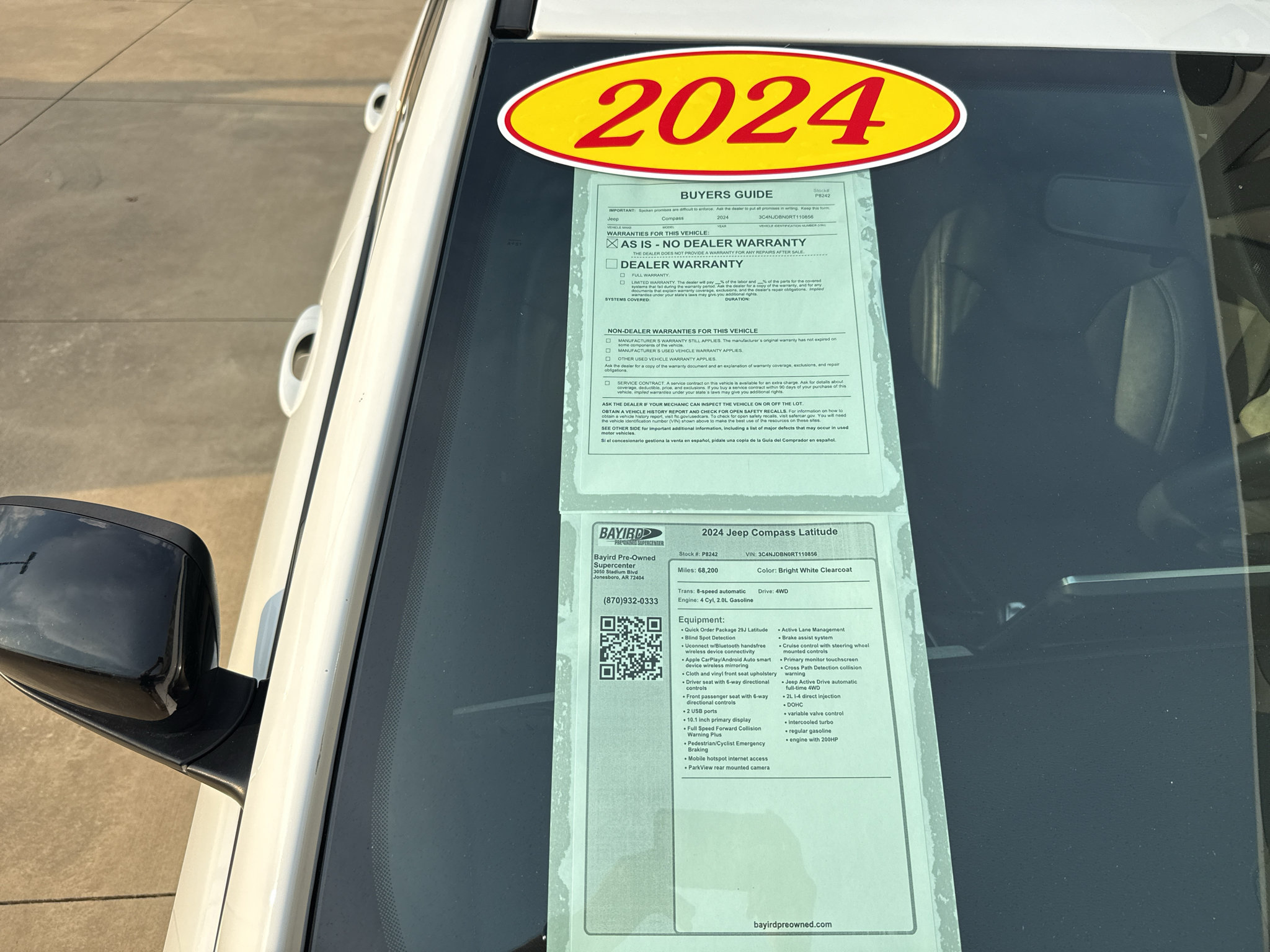 Used 2024 Jeep Compass Latitude AWD/4WD image 9