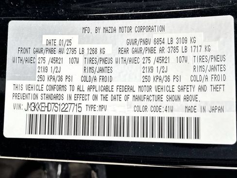 Used 2025 MAZDA CX-90 3.3 Turbo w/ Premium Plus Pkg AWD/4WD image 37