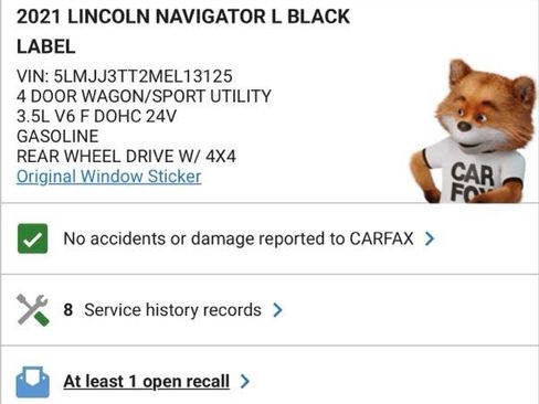 Used 2021 Lincoln Navigator L Black Label w/ Special Edition Package image 5