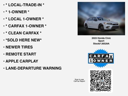 Certified 2023 Honda Civic Sport image 7