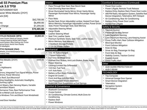 Used 2025 Audi S5 Premium Plus w/ Premium Plus Package image 15