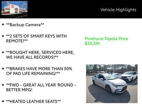 Used 2025 Toyota Corolla XSE image 19