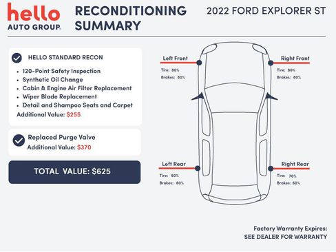 Used 2022 Ford Explorer ST w/ Equipment Group 401A AWD/4WD image 3
