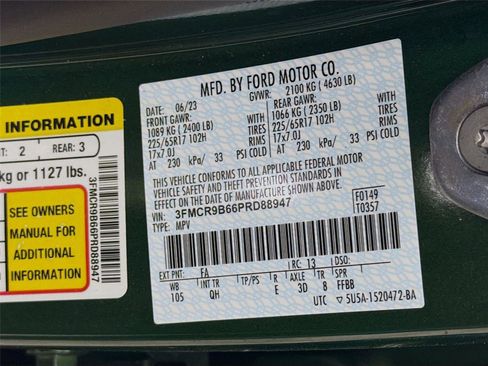 Used 2023 Ford Bronco Sport Big Bend w/ Convenience Package image 31