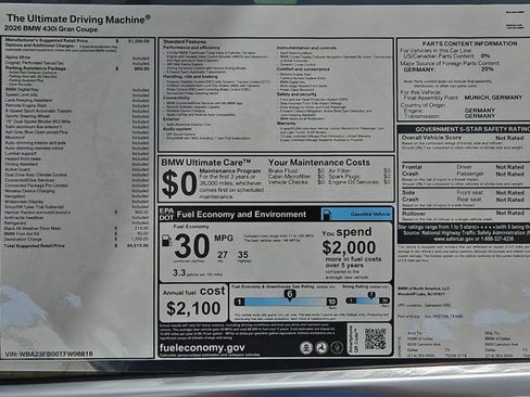 Used 2026 BMW 430i w/ Parking Assistance Package RWD image 18