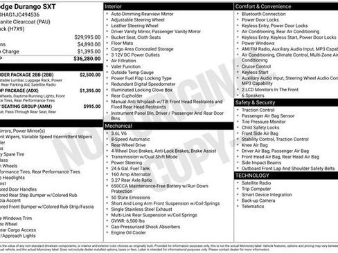 Used 2018 Dodge Durango SXT w/ Quick Order Package 2BB image 5