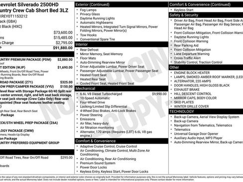 New 2026 Chevrolet Silverado 2500 High Country w/ High Country Premium Package image 11