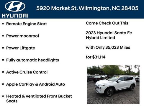 Certified 2023 Hyundai Santa Fe Limited AWD/4WD image 11