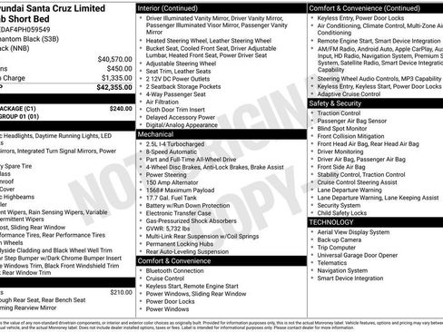 Certified 2023 Hyundai Santa Cruz Limited w/ Cargo Package AWD/4WD image 9