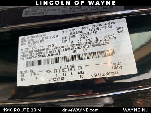 Certified 2022 Lincoln Corsair AWD w/ Premium Package image 26