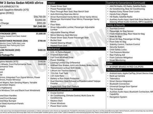 Used 2022 BMW M340i xDrive w/ Premium Package image 1