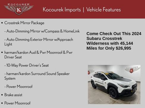 Used 2024 Subaru Crosstrek 2.5i Wilderness w/ Crosstrek Mirror Package AWD/4WD image 4