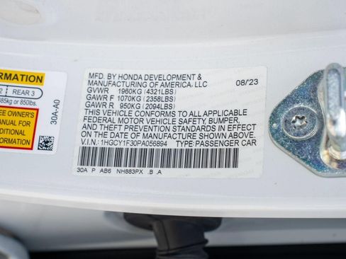 Certified 2023 Honda Accord EX image 38