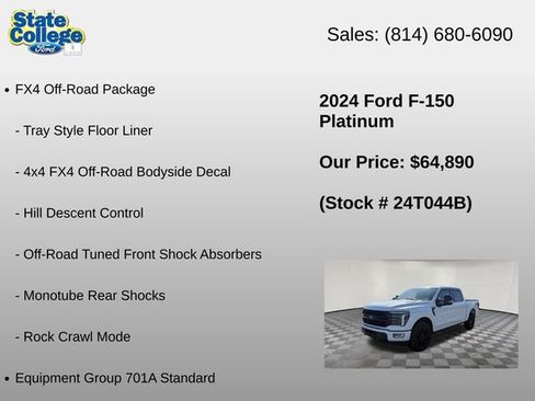 Used 2024 Ford F150 Platinum w/ FX4 Off-Road Package AWD/4WD image 6