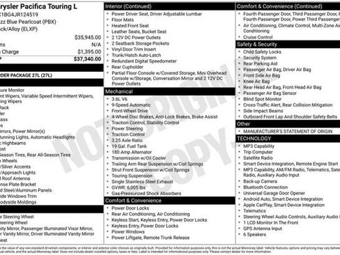 Used 2018 Chrysler Pacifica Touring-L FWD image 2