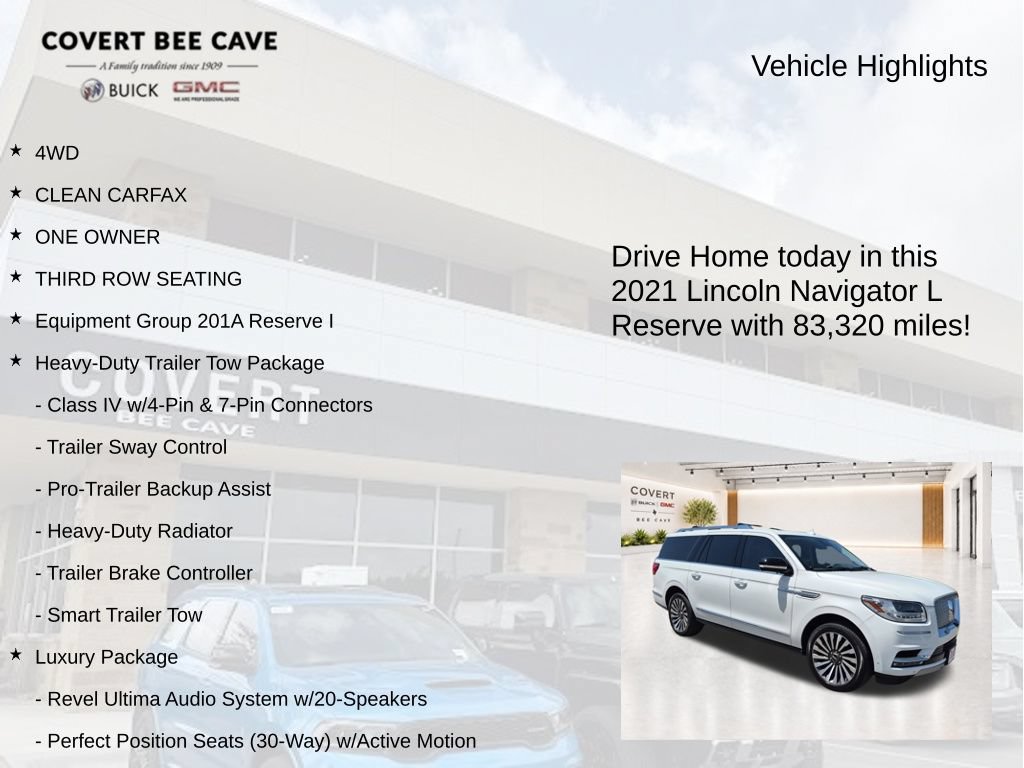 Used 2021 Lincoln Navigator L Reserve w/ Luxury Package AWD/4WD image 6