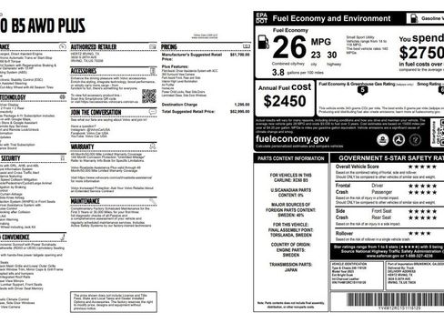 Used 2025 Volvo XC60 B5 Plus image 4