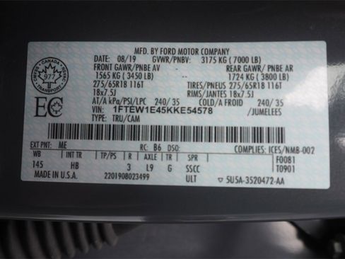 Used 2019 Ford F150 Lariat w/ Equipment Group 502A Luxury image 29