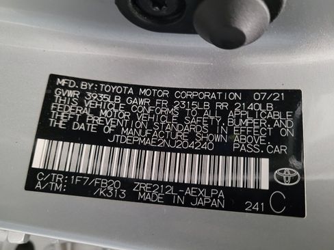 Used 2022 Toyota Corolla LE w/ Carpet Mat Package (TMS) FWD image 33