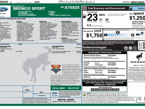 Used 2021 Ford Bronco Sport Badlands image 4