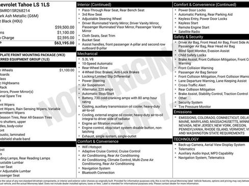 New 2025 Chevrolet Tahoe LS image 6