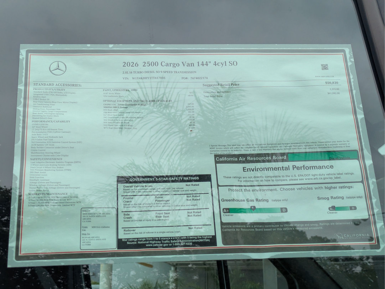 New 2026 Mercedes-Benz Sprinter 2500 image 10