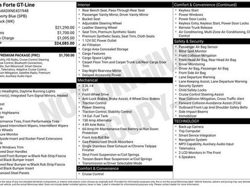 Used 2022 Kia Forte GT-Line w/ GT-Line Premium Package FWD image 18