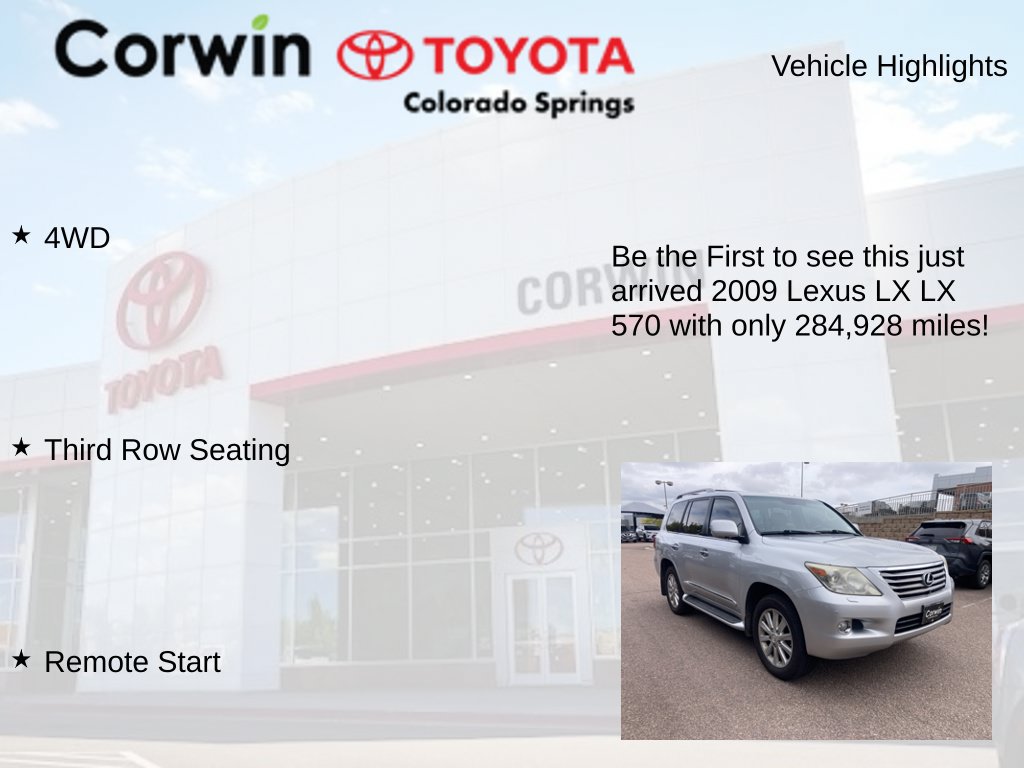 Used 2009 Lexus LX 570 4WD w/ Preferred Accessory Pkg image 4