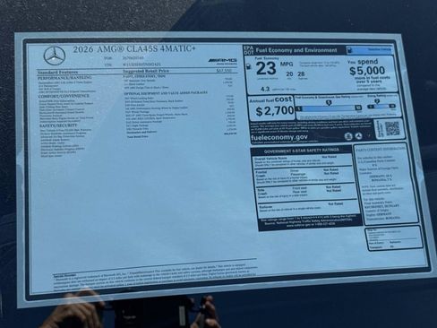 New 2026 Mercedes-Benz CLA 45 AMG CLA 45 AMG image 8