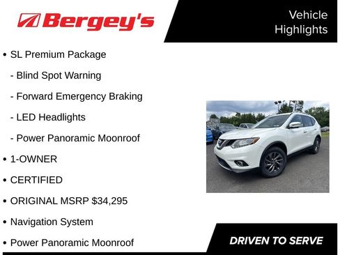 Used 2016 Nissan Rogue SL w/ SL Premium Package AWD/4WD image 5