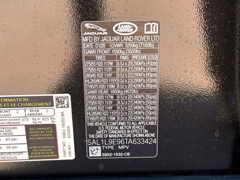 New 2026 Land Rover Range Rover Sport Dynamic SE AWD/4WD image 30