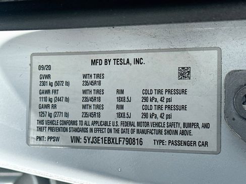 Used 2020 Tesla Model 3 Long Range AWD/4WD image 12