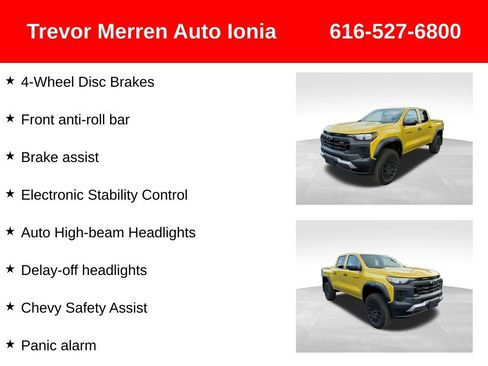 Used 2024 Chevrolet Colorado Trail Boss w/ Technology Package AWD/4WD image 37