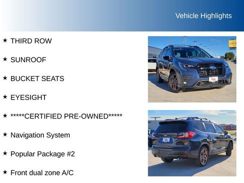 Certified 2025 Subaru Ascent Bronze Edition w/ Popular Package #2 image 5
