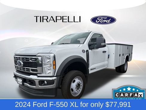 Used 2024 Ford F550 4x4 Regular Cab Super Duty w/ Snow Plow Prep Package image 1
