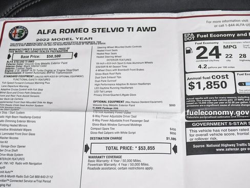 Used 2022 Alfa Romeo Stelvio Ti AWD/4WD image 65