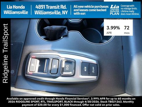 New 2026 Honda Ridgeline TrailSport image 21